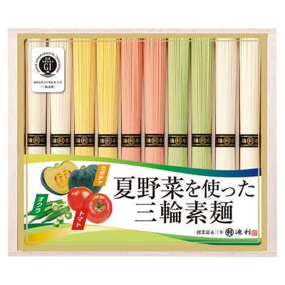 夏野菜を使った三輪素麺