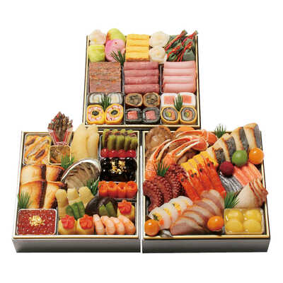 和洋風料亭おせち三段重（４人用）