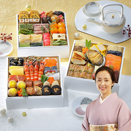 〈大原千鶴〉和風 三段　口福（こうふく）おせち 午