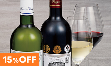 15％OFF　日本酒・焼酎・ワインほか