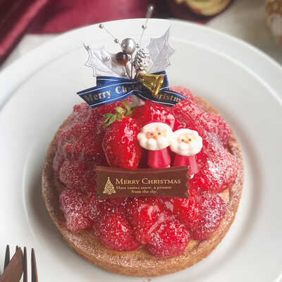 クリスマス限定　ストロベリーチーズタルト
