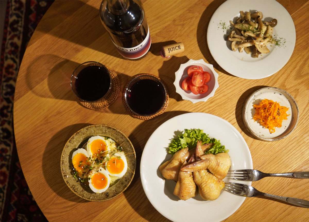 ワインを誘う！旨味と口に広がる香り