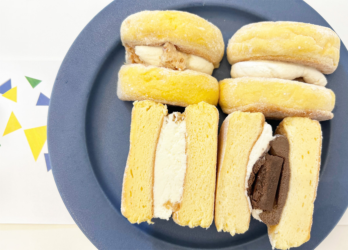 アイスパンケーキとして食感に変化をつける