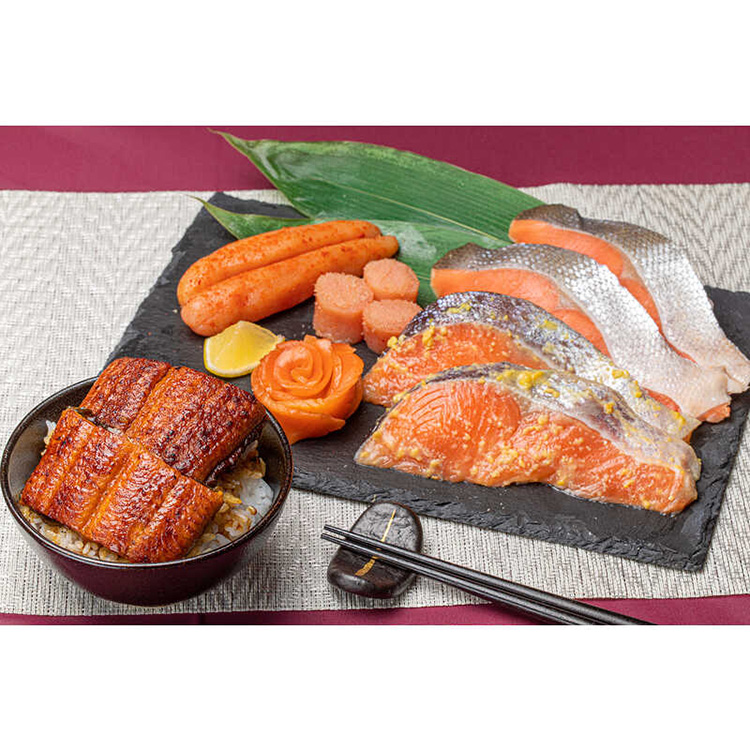 【父の日】鮭・魚卵・鰻蒲焼詰合せ