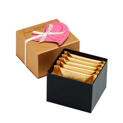 【バレンタイン】カカオビスキュイ・オ・ショコラ５個入（ハートタグ付き）