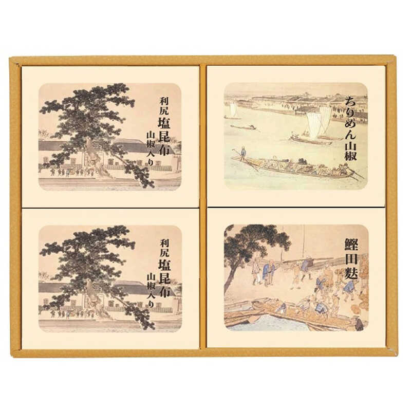 ＜大丸松坂屋＞ 出産内祝い 大阪／神宗 利尻塩昆布山椒入り・ちりめん山椒・鰹田麩詰合せ画像