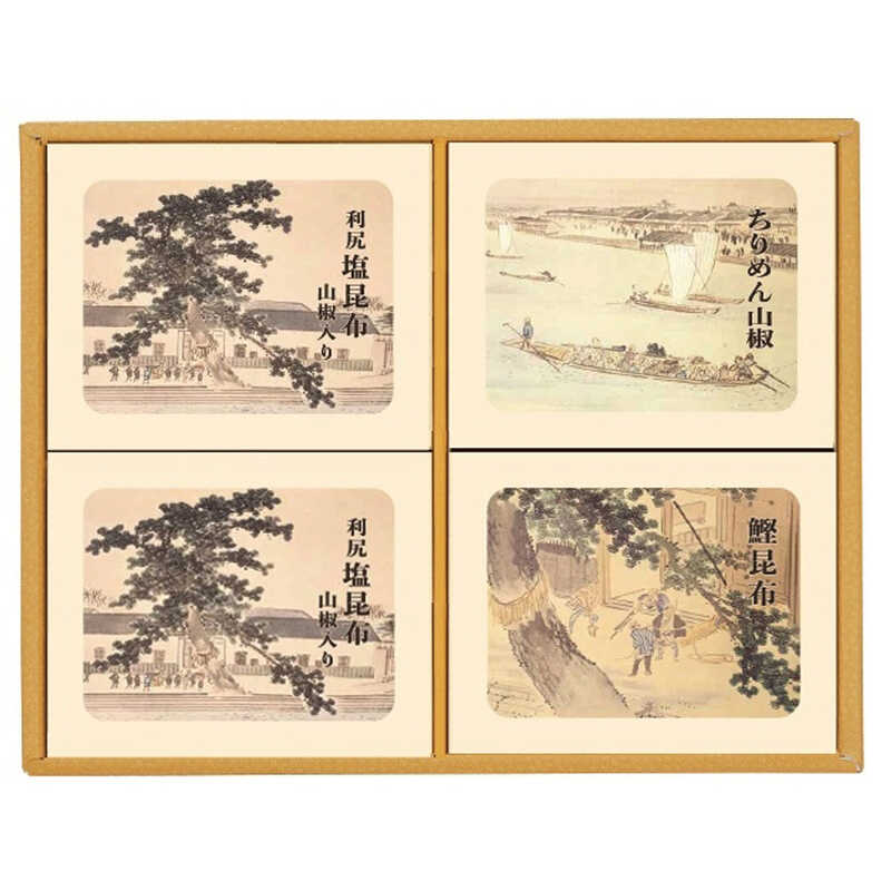 ＜大丸松坂屋＞ 出産内祝い 大阪／神宗 利尻塩昆布山椒入り・ちりめん山椒・鰹昆布詰合せ画像