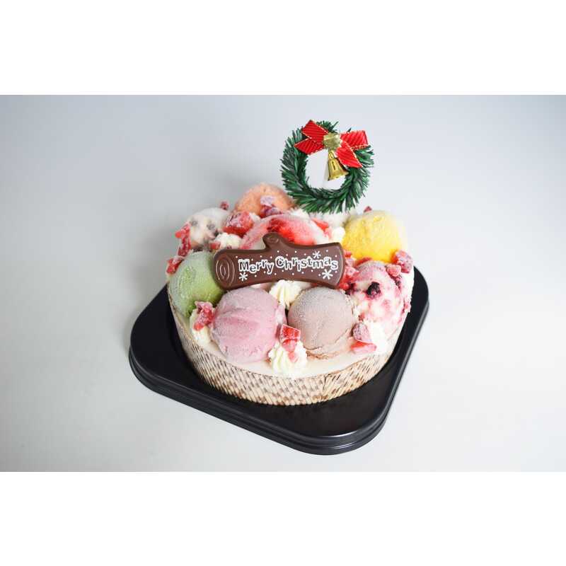  クリスマスケーキ 岩瀬牧場 クリスマスアイスケーキ 15cm