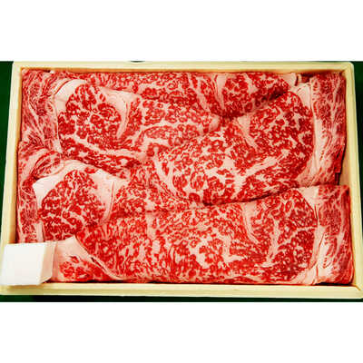 【敬老の日】国産黒毛和牛ロースすき焼き用400g