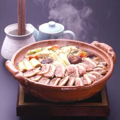 山ばな　平八茶屋　合鴨鍋