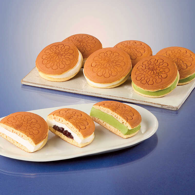 両口屋是清「アイス千なり」夏の甘味【通販】焼皮でバニラアイスや小豆をサンド！銘菓アレンジ