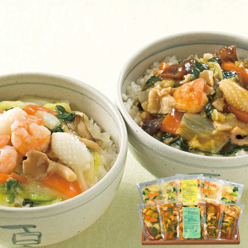 青山シャンウェイ 海鮮と野菜の中華丼の具