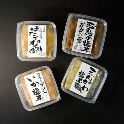 ごはんのお供とおかず珍味4品お楽しみBOX