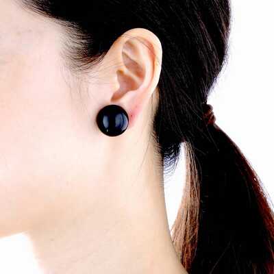 Ｌｏｂｏ　（ロボ）　クリップイヤリング　＜ブラック＞