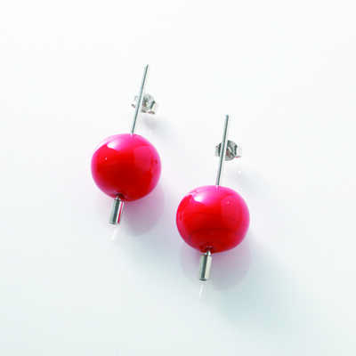 Ｐａｌｅｔｔｏ　（パレット）　ピアス　＜レッドマーブル＞