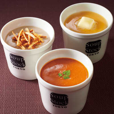 素材を食べるスープセット