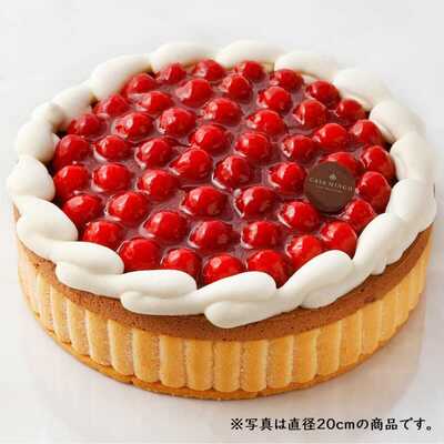 <Happy Birthdayメッセージ付き>ヴァルトベーレ木苺チョコレートケーキ15cm