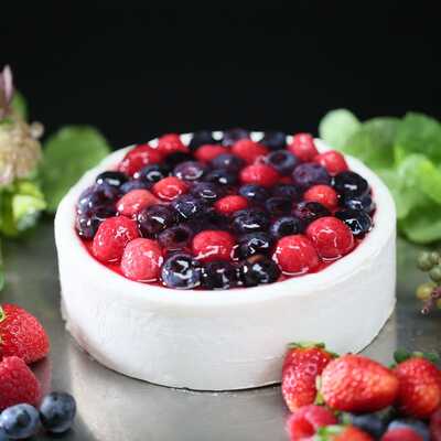 自家農園産有機ブルーベリーチーズケーキ　ベリーベリー