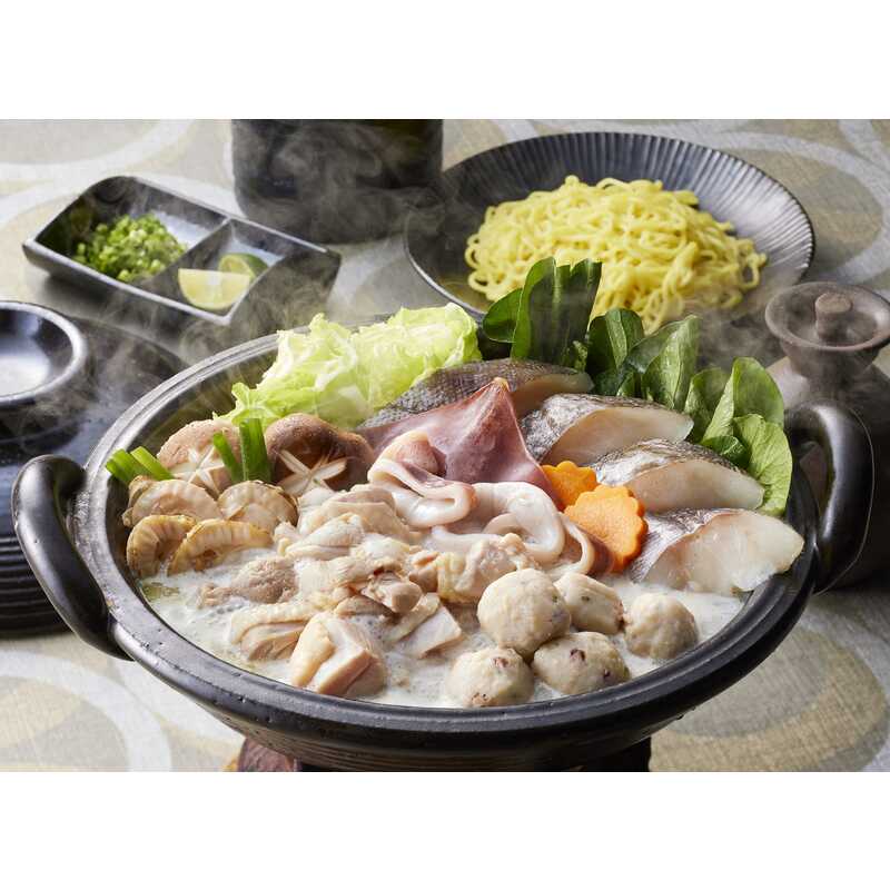 ＜大丸松坂屋＞ 北海道産鶏もも肉と魚介を使った 鶏白湯鍋（トリパイタンナベ）セット