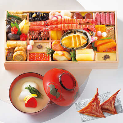 大丸・松坂屋特別企画　和風　一段（お雑煮・ばちこ付き）（２人用）