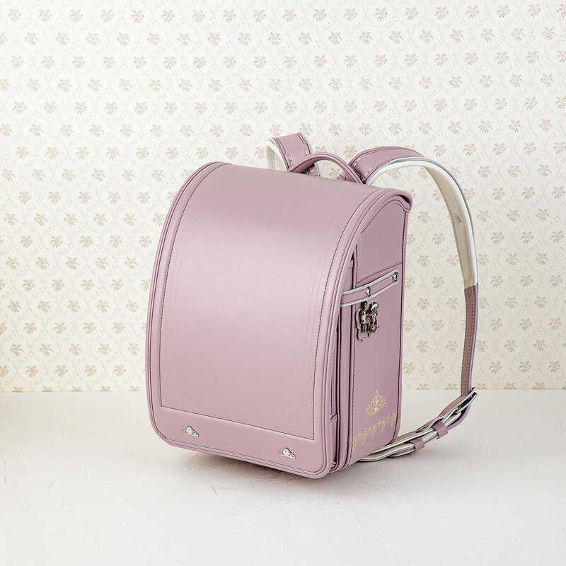 新品☆シブヤ文具 女の子 ティアラの刺繍ランドセル ロゼ×レッド A4フラット 新品シブヤ文具 女の子 ティアラの刺繍ランドセル ロゼ×レッド
