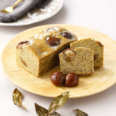阿波晩茶と栗のパウンドケーキ