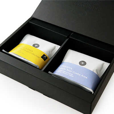 【コーヒー粉】”品種の王者”ゲイシャコーヒーセット(ギフト箱入り100g×2種)