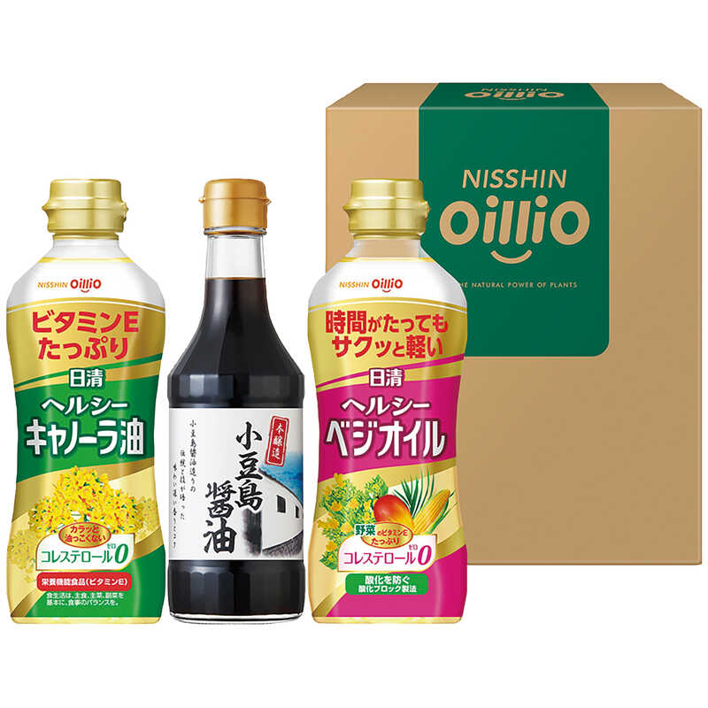  お歳暮 日清オイリオ ヘルシーオイル＆小豆島醤油ギフト