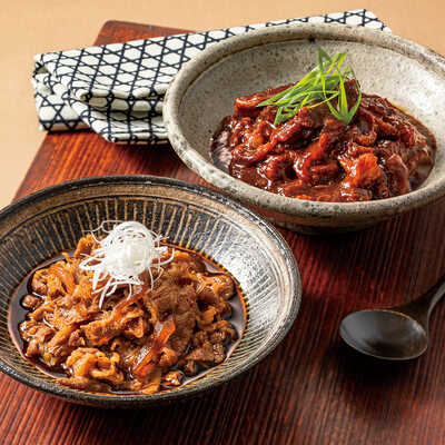 国産牛牛すき・国産牛牛すじのどて煮セット
