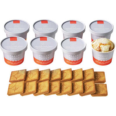 バターアイスクリーム〈キャラメル〉・クッキーセット