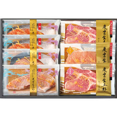 レンジで魚と肉の柚香西京漬