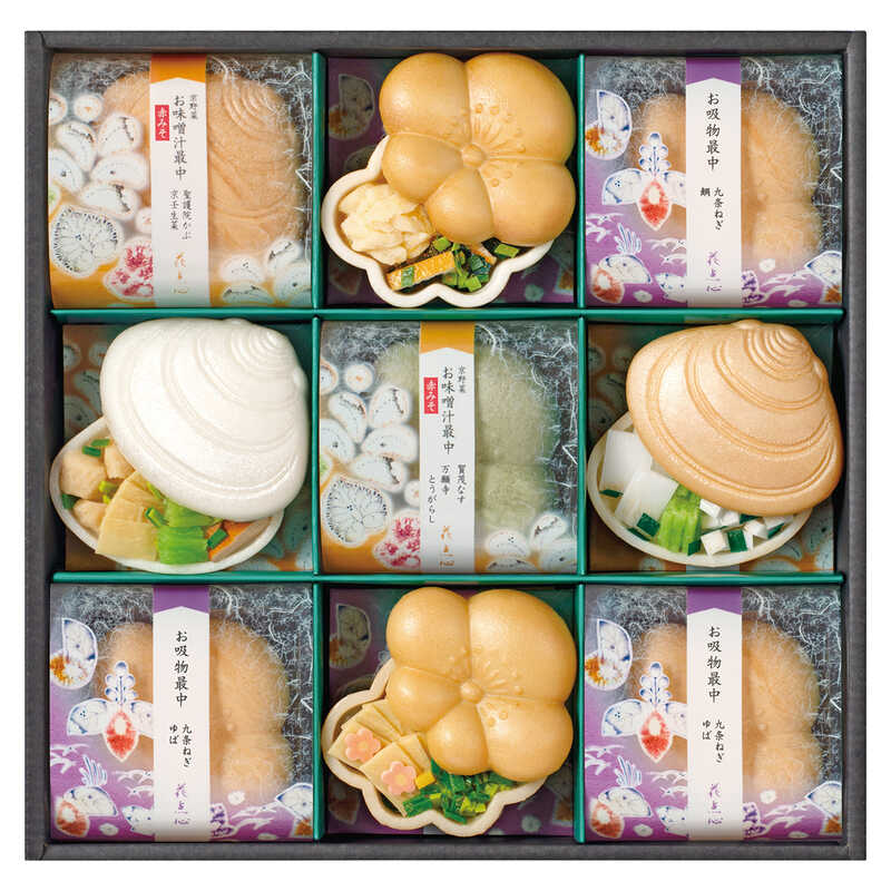 "お中元 京都／辻が花 京野菜のお吸物最中詰合せ"