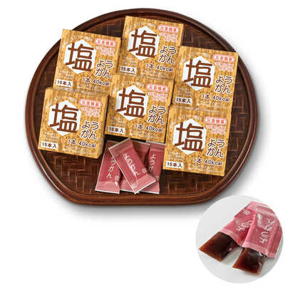 災害備蓄塩羊羹１５本６箱セット