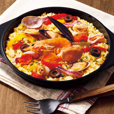 海の幸のパエリア