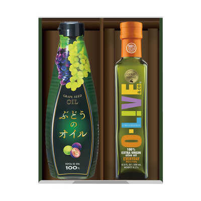 ぶどうのオイル&EXVオリーブオイルオライブセット