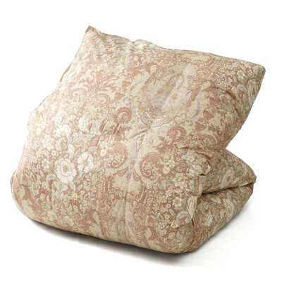 【福袋】二層キルト　羽毛掛ふとん　ベージュ