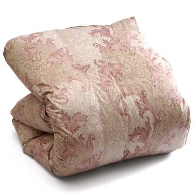 【福袋】二層キルト　羽毛掛ふとん　ピンク