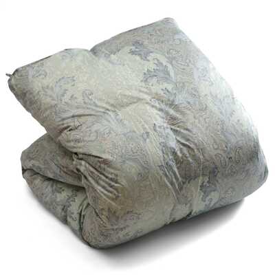 【福袋】二層キルト　羽毛掛ふとん　ブルー