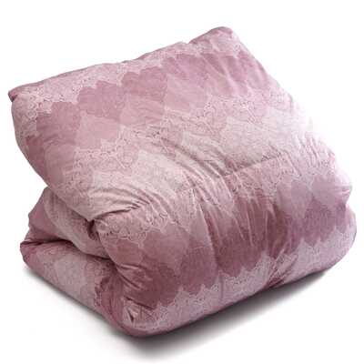 【福袋】二層キルト　羽毛掛ふとん　ピンク