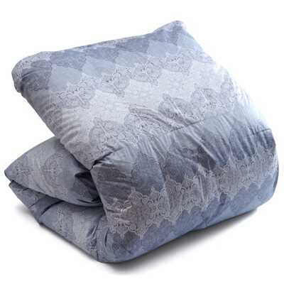 【福袋】二層キルト　羽毛掛ふとん　ブルー