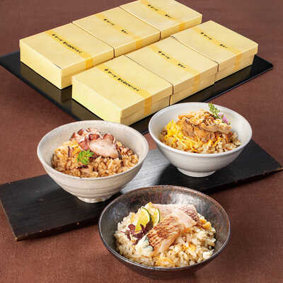 鯛めし・蛸めし・鱧の鞍馬煮ごはん