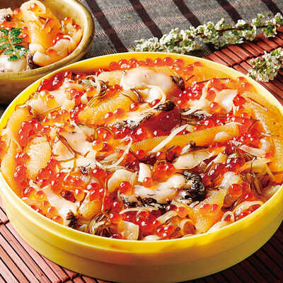 蝦夷あわび・いくら・帆立松前漬