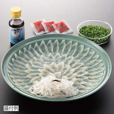 とらふく刺身菊盛り