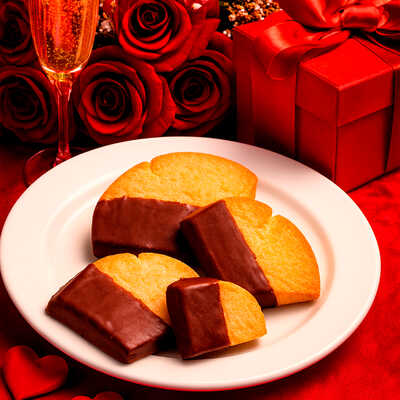 【バレンタイン】白金サブレ　４個（ショコラ）