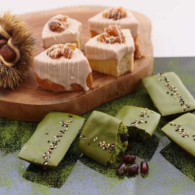 栗薫るバウムと抹茶香るフィナンシェセット