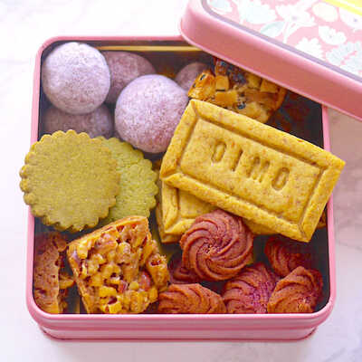 オイモ　オリジナルクッキー缶