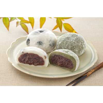 銀座立田野　黒豆塩大福・よもぎ大福　