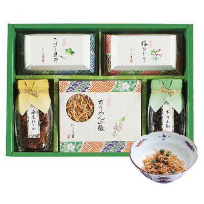 京・料亭 わらびの里 京のお正月➕〈神宗〉佃煮詰合せ➕モロゾフ　ティーブレイク 京・料亭 わらびの里 京楽味 (佃煮ギフトセット) | G-Call