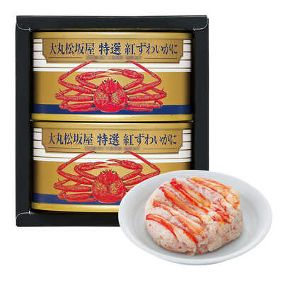 大丸松坂屋　カニ缶　たらば　ずわい 4点 北海道産 カニ ノングレース毛がに・蟹缶詰｜大丸松坂屋