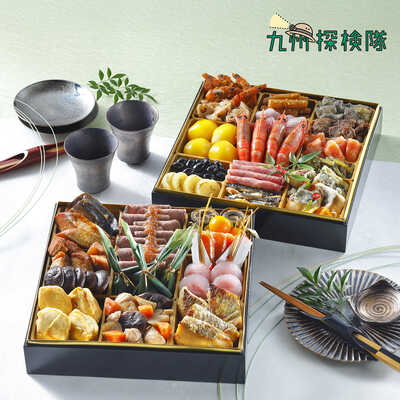 大丸・松坂屋特別企画　和風　二段（炙り鯖明太子寿司８貫付）（４人用）